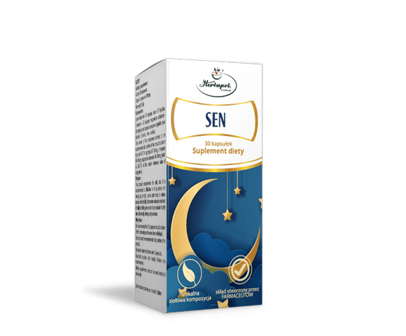 Herbapol SLEEP - 30 capsules - Its components will help you to fall asleep and have a long, peaceful sleep which relaxes and regenerates your body and mind.