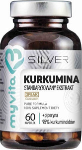 Curcumin standardized extract + piperine 60 capsules MyVita