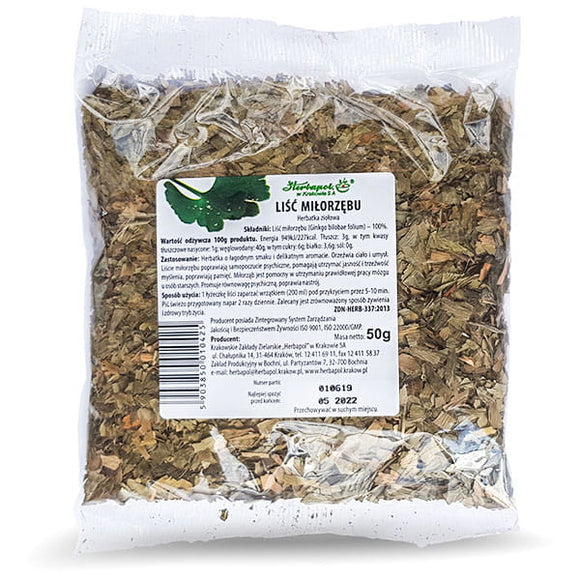 HERBAPOL Ginkgo Leaf - Herbal Tea - 50G