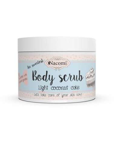 NACOMI Body Scrub Light Coconut Cake - 200g