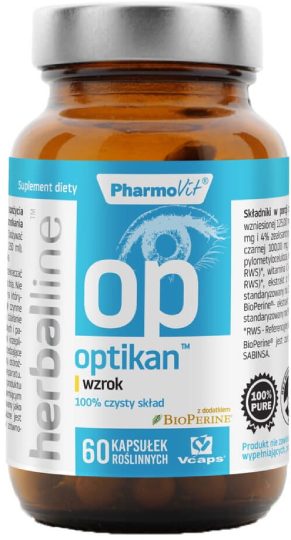 PHARMOVIT - Optikan Sight 60 capsules - For Vegetarians And Vegans