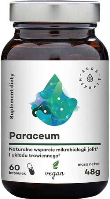 Paraceum - natural support for intestinal microbiology and digestive system - 60 capsules 48 g - Aura Herbals