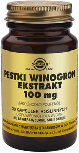 Grape seed extract source of polyphenols 100mg - 30 capsules - Solgar