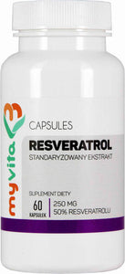 Resveratrol Standardized Extract 250mg - 60 tablets MyVita