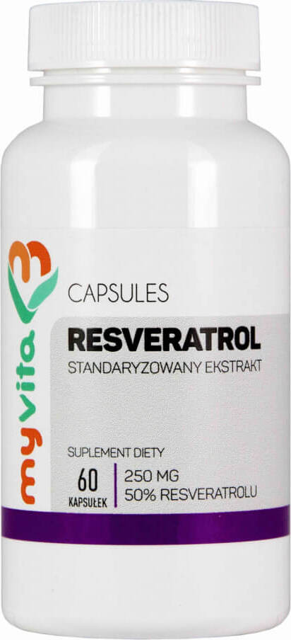 Resveratrol Standardized Extract 250mg - 60 tablets MyVita