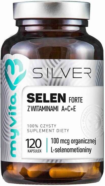 Selenium Forte With Vitamins A + C + E 120 capsules of MyVita Silver Pure