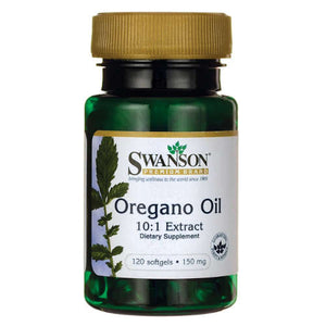Swanson Oregano Oil 10: 1 Extract - Oregano Oil 150mg - 120 capsules