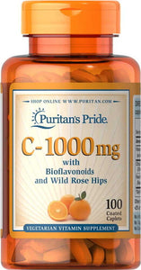Vitamin C - 1000mg L-ascorbic acid Puritan's Pride - 100 tablets