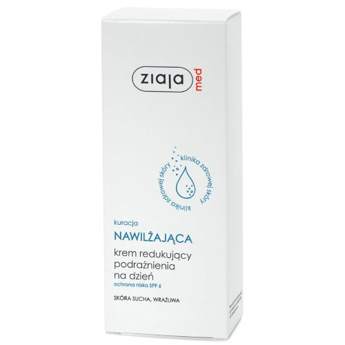 Ziaja Med Treatment Moisturizing Day Cream Reducing Irritation - 50 ml SPF 6