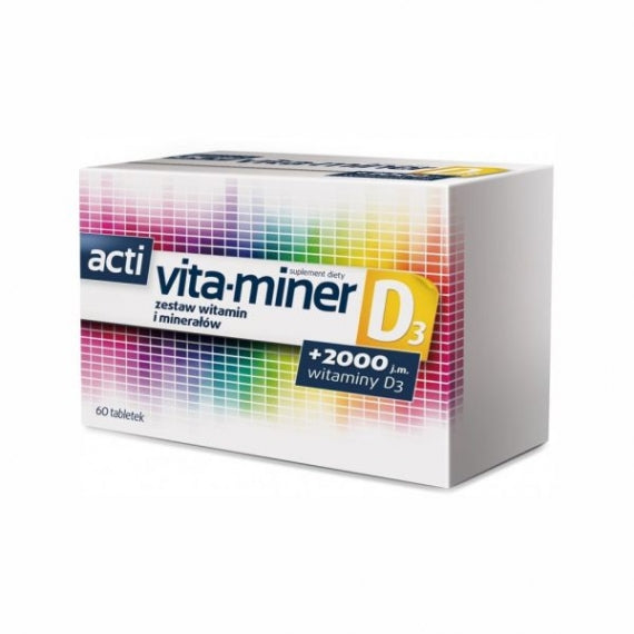 ACTI VITA-MINER D3 - 60 tablets