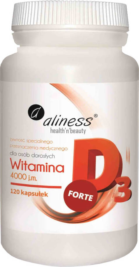 Vitamin D3 Forte 4000 IU - 120 Capsules Aliness