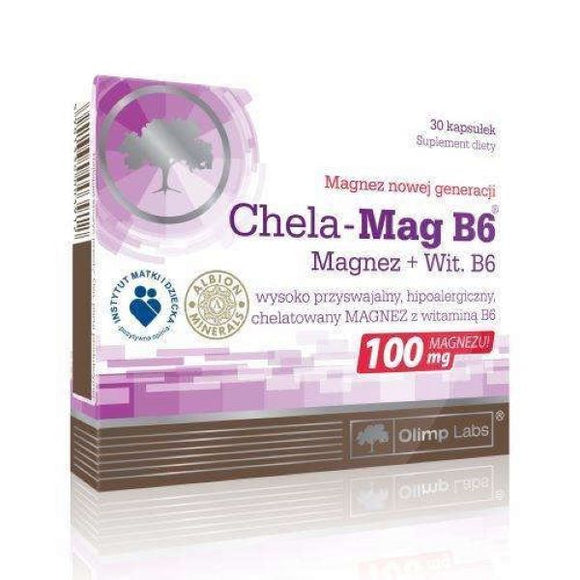 Chela-Mag B6 - Magnesium + Vitamin B6 - 30 capsules OLIMP
