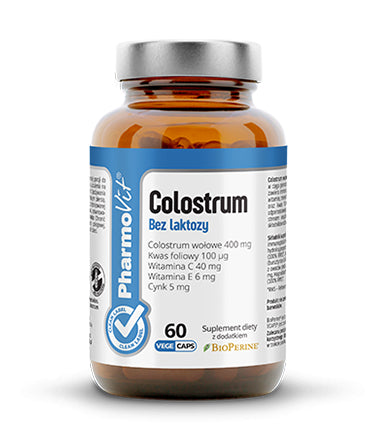 PHARMOVIT - Premium - Lactose-free Colostrum - 60 capsules - For Vegetarians