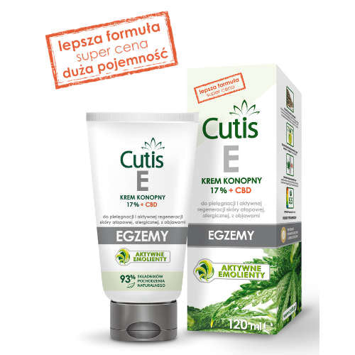 CUTIS E - EGZEMA Hemp Cream 17% + CBD - 120ml