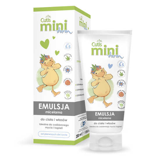 CUTIS MINI Derm - Micellar Emulsion For Body And Hair - 200ml
