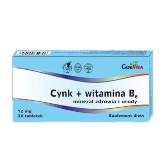 GorVita Zinc + Vitamin B6 30 tablets