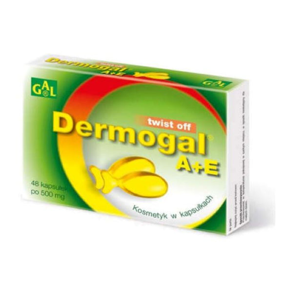 GAL Dermogal A + E - Cosmetic In Capsules - 48 Twist Off Capsules