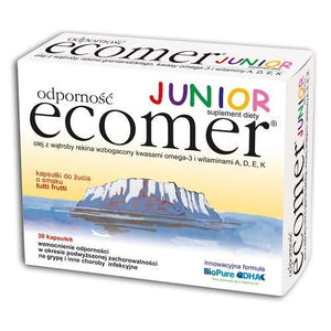 ECOMER IMMUNITY JUNIOR 30 Chewable Capsules - Tutti Frutti Flavor