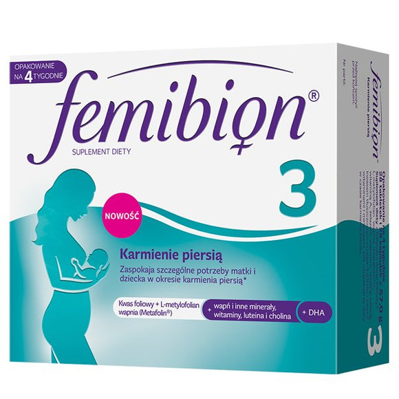 Femibion 3 Breastfeeding, 28 tablets + 28 capsules