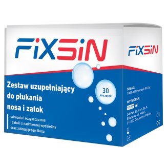 FIXSIN SET FOR WASHING NASAL AND SINUS COMPLEMENTARY 30 sachets