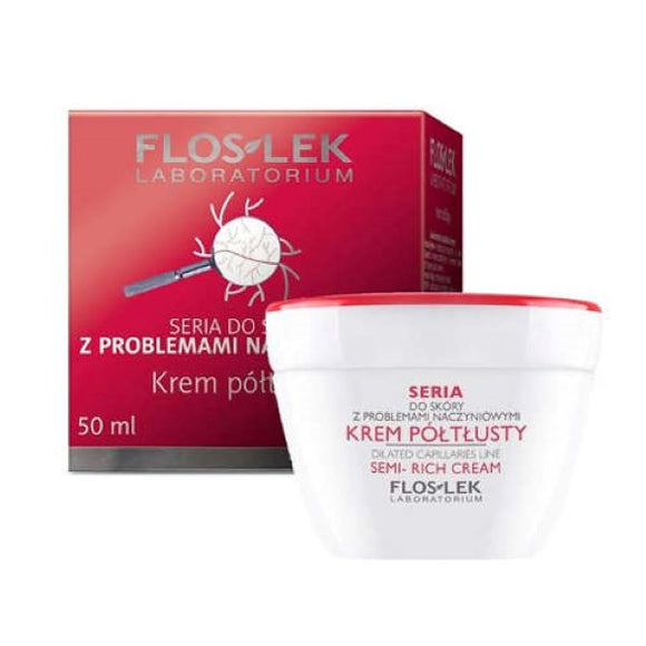 FLOS-LEK - Semi-rich Cream For Skin With Vascular Problems - 50 ml