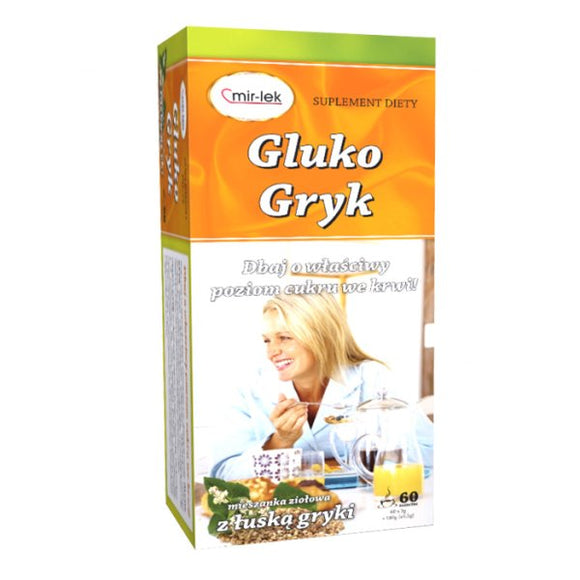Gluko-Gryk - Herbal Mixture With White Mulberry Leaf And Buckwheat Husk, 2.5 g x 60 sachets