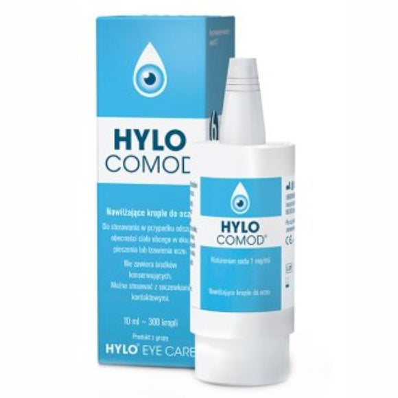 Hylo Comod Moisturizing Eye Drops - No Preservatives - 10 ml