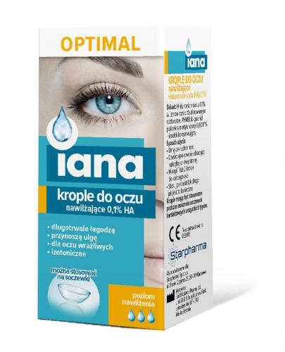 Starpharma IANA OPTIMAL Moisturizing Eye Drops 0.1% HA 10ml