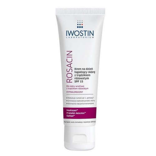 Iwostin ROSACIN - Soothing Day Cream SPF15 - Sensitive Skin With Rosacea - 40 ml