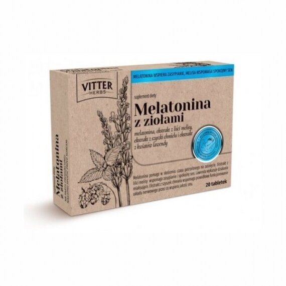 Melatonin with herbs - 20 tablets
