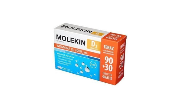 Molekin D3 2,000 IU 90 + 30 tablets