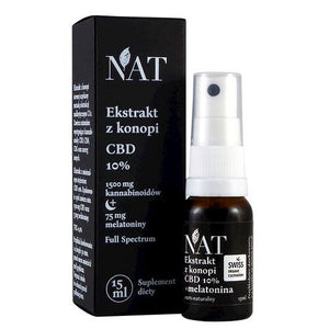 NAT Oil - Hemp extract 10% CBD + Melatonin - 15ml