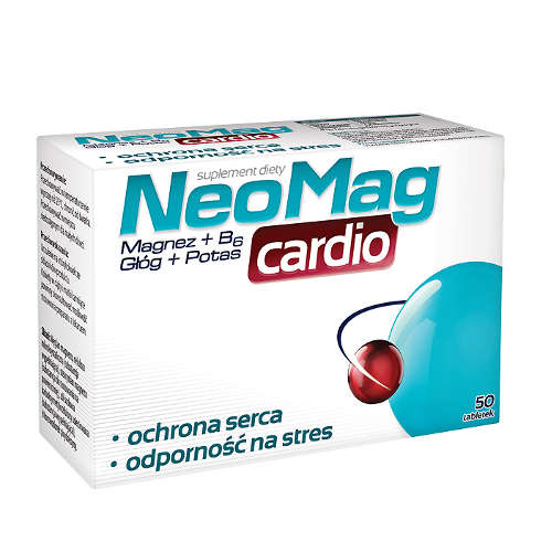 NeoMag cardio - Magnesium, Vitamin B6, Hawthorn, Potassium - 50 tablets