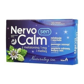 NervoCalm Sleep With Melatonin And Lemon Balm 20 tablets