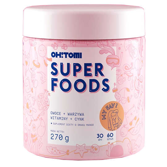 OH! TOMI SUPERFOODS - Mango-Flavored Jellies - 60 pieces Diet supplement