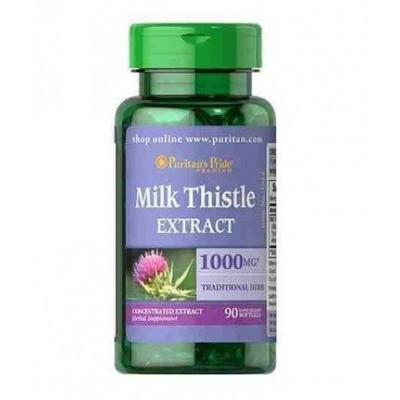 Puritan's Pride Milk Thistle - Milk Thistle 1000mg, - 90 capsules