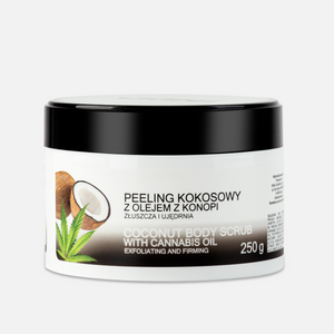 Coconut Body Scrub With Cannabis Oil - Exfoliating And Firming - 250g