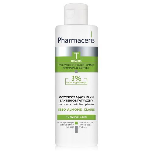 PHARMACERIS T SEBO-ALMOND-CLARIS - Cleansing Bacteriostatic Fluid - 190 ml