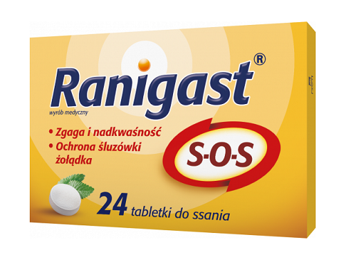 RANIGAST SOS - 24 lozenges