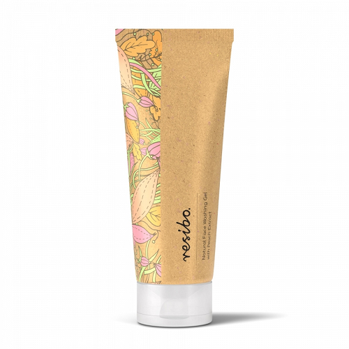 RESIBO Natural Face Wash Gel With Peach Extract 125 ml