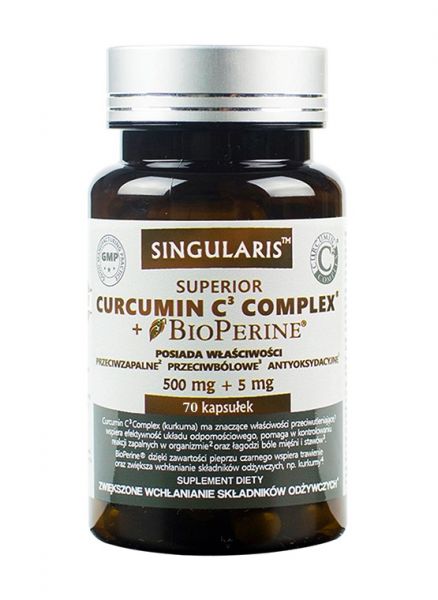 Singularis SUPERIOR Curcumin C3 Complex + Bioperine - 70 capsules