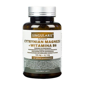 Singularis SUPERIOR MAGNESIUM CITRATE + Vitamin B6 - 60 tablets