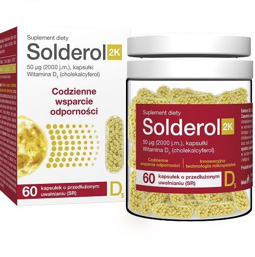 Solderol 2K 2000 I.U. + 0.05mg Vitamin D3- Daily Immune Support - 60 capsules