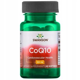 SWANSON CoQ10 Coenzyme Q10 100mg - 50 Gel Capsules