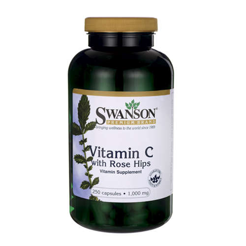 SWANSON - Vitamin C with Rose Hips - Vitamin C 1000mg With Wild Rose - 250 capsules