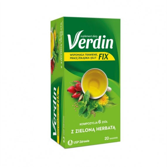 Verdin Fix With Green Tea - 20 sachets