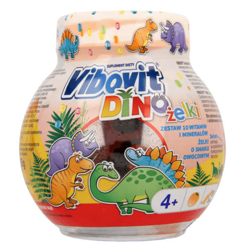 Vibovit DINO Jelly Beans - Set of 10 Vitamins And Minerals - 50 pieces