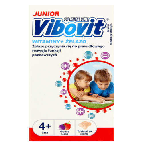 Vibovit JUNIOR VITAMINS + IRON - 4+ 30 tablets