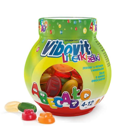 Vibovit Letters - Fruit Flavor - 50 Jellies