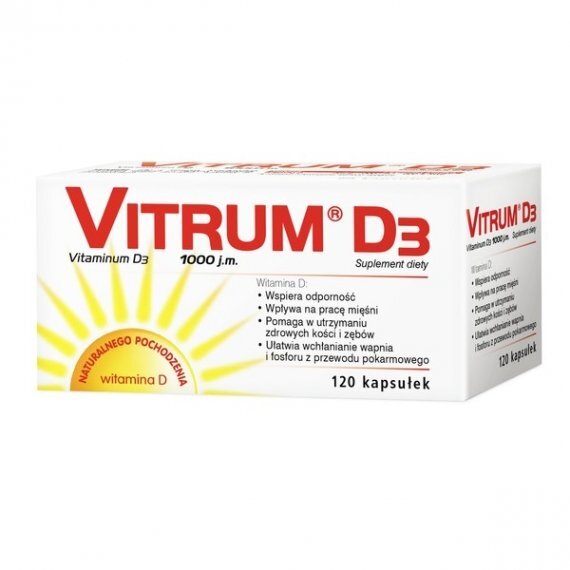 Vitrum D3 1000 IU - 120 capsules